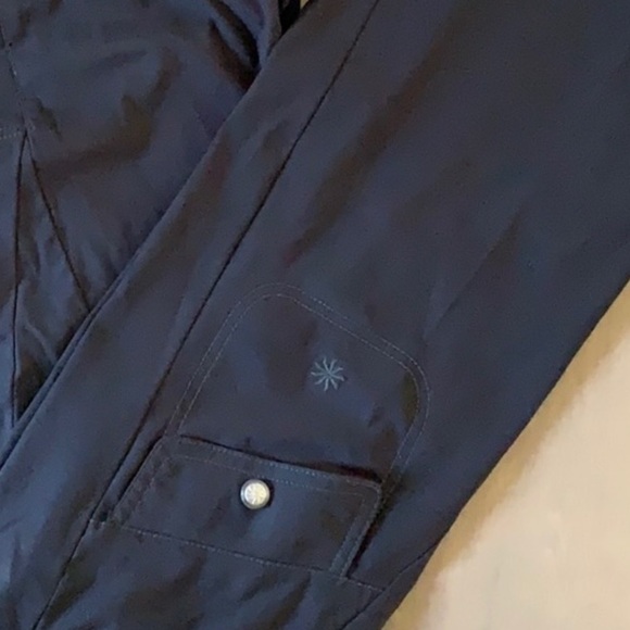 Athleta Dipper Pants Black Nylon Hiking tactical cargo 10 Long Tall 34” inseam - Picture 8 of 11